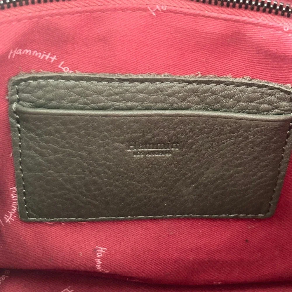 Hammitt Addie Medium Olivine Snakeskin Embossed Leather Tote Crossbody Bag